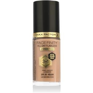Max Factor Face Finity All Day Flawless 3in1 Foundation SPF 20 30 ml tonalità C50 Natural Rose