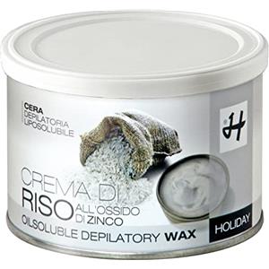 Holiday Depilatori | Cera Depilatoria Liposolubile SPECIAL FLAVOUR Crema di Riso 400 ml (Box 3 Barattoli)