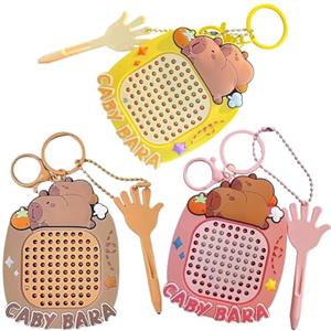 YskerrigToy Portachiavi Fidget Toys Antistress, Giochi Sensoriali con Lavagnetta Magnetica e Mappa del Labirinto, Giocattolo Sensoriale per Alleviare l'ansia, Giochi Antistress per Adulti e Bambini