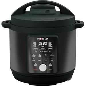 Instant Pot Duo Plus con multicooker whisperquiet da 5,7l, nero. Cuoce a pressione, cottura lenta, cuociriso, rosola, prepara yogurt, scalda, cuoce a vapore, sous vide, prepara torte, facile da pulire