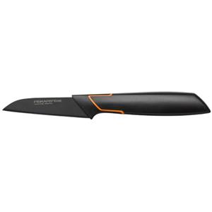 Fiskars Coltello per Sbucciare, Acciaio Inossidabile, Nero, 19.6 x 6.5 x 1.6 cm, 1003091