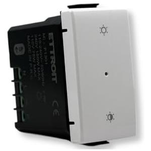 Elektronova Interruttore dimmer connesso Smart Zigbee/Tuya Wifi frutto modulo compatibile con supporti Vimar plana bianco