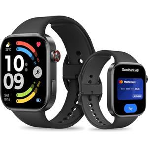 XIAOMI Redmi Watch 6 NFC, Smartwatch Uomo Donna, Activity Tracker AMOLED 2.07'' con Monitoraggio di Frequenza Cardiaca, 150+ modalità sportive, Autonomia 24 giorno, 5ATM, GPS, Android&iOS, Nero
