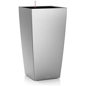 LECHUZA CUBICO Premium 30 argento metallizzato 18185