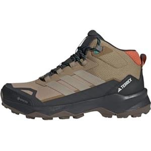 adidas Uomo Terrex Skychaser Ax5 Mid Gore-Tex Hiking Shoes, Cardboard/Blanch Cargo/Semi Impact Orange, 39 1/3 EU