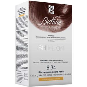 Bionike Shine On Tintura Permanente Capelli Biondo Scuro Dorato Rame 6.34 - Senza Ammoniaca, Alta Performante e Nutriente