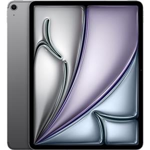 Apple iPad Air 13'' con chip M3: Apple Intelligence, 128 GB, fotocamera frontale e posteriore da 12MP, Wi-Fi 6E + reti cellulari 5G, Touch ID, un giorno intero di batteria — Grigio siderale
