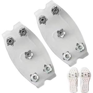 Generic Pinze per scarpette antiscivolo trasparenti | Pinze per racchette da neve, inverno, neve, escursionismo, escursionismo, arrampicata, tetti, golf, donne, uomini, principianti