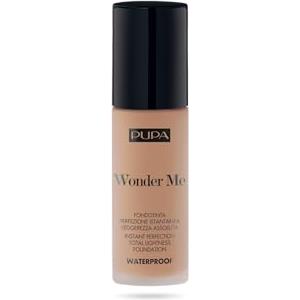 Pupa Fondotinta Fluido Waterproof Wonder Me (060 Biscuit Warm) - Fondotinta Perfezione istantanea e Leggerezza assoluta, lunga Durata, resiste all'Acqua e all'Umidità - Formato 30 ml