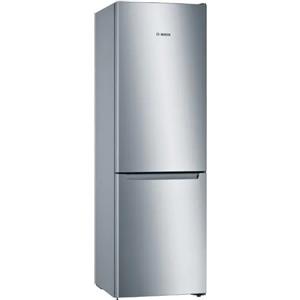 Bosch Serie 2 KGN36NLEA Frigorifero Combinato da libera installazione 186 x 60 cm Metal look Classe E