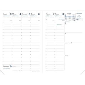 Quo Vadis 004007Q Agenda AFFARI Lingua italiana Anno 2027 Formato 10x15 cm Settimanale 13 Mesi Dicembre-Dicembre Carta Bianca Ricambio Agenda Blisterato Copertina in Cartone Bianco