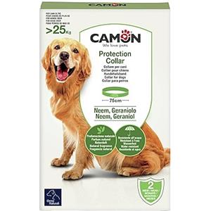 Camon Protection Collare Barriera all'Olio di Neem per Cani oltre 25 kg - Lunghezza 75 cm, Protezione Naturale contro Parassiti