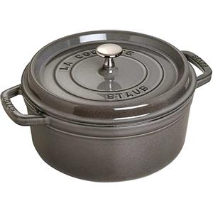 Staub Cocotte tonda in ghisa 26 cm Grigio