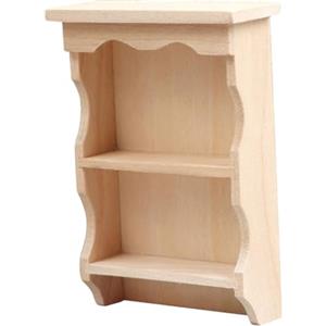 SOPOTUTU Mensola Miniatura in Legno Resistente Multifunzionale per Casa delle Bambole 1:12 Decorazione per Camera Ragazzo Ragazza Mobili in Miniatura