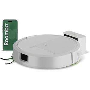 iRobot Roomba® 115 Combo Robot Aspirapolvere Lavapavimenti, 15.000 Pa, Aspirazione e Lavaggio 2 in 1, Mappatura ClearView™ LiDAR, SmartScrub™, Controllo App e Vocale, Bianco