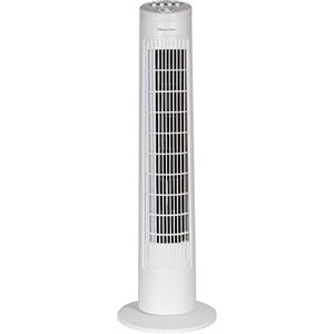 Russell Hobbs Ventilatore a Torre Leggero da 73.6 Cm, 3 Velocità, Oscillazione a 75°, Flusso D'Aria Potente, Funzionamento Silenzioso, Timer, Ottimo per la Casa o L'Ufficio, Bianco Rhtf2921