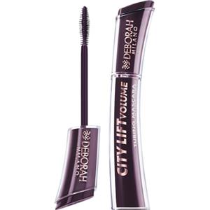 Deborah Milano, Mascara City Lift Volume, Mascara Borgogna, Effetto Liftante e Allungante, Mascara Tubing Long Lasting fino a 36H, Scovolino in Fibra Conico per Applicazione Senza Grumi