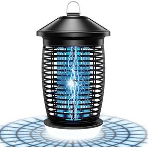 PALONE Lampada Elettrica Antizanzare 4500V, Lampada Insetticida per Insetti Volanti con Luce UV 20W e LED 9W, Cavo 1 M per Interni/Esterni - Ecologico per Cucina e Giardino