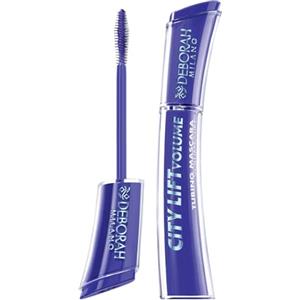Deborah Milano, Mascara City Lift Volume, Mascara Blu, Effetto Liftante e Allungante, Mascara Tubing Long Lasting fino a 36H, Scovolino in Fibra Conico per Applicazione Senza Grumi