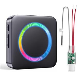 BITIWEND Inoltro del Segnale Radio per Citofoni Campanelli Domestici Alimentati in CA/CC, Amplificatore per Campanello, RGB Ricevitore 0-110 dB, 58 Melodie, Set di Espansione radio con Convertitore 3-24V