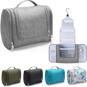 Voniobuy Beauty Case da Viaggio, Grande Borsa da Toilette da Appendere per donna e Uomo, 4 in 1 Beauty Case Impermeabile con Gancio Girevole