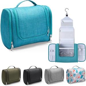 Voniobuy Beauty Case da Viaggio, Grande Borsa da Toilette da Appendere per donna e Uomo, 4 in 1 Beauty Case Impermeabile con Gancio Girevole