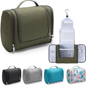 Voniobuy Beauty Case da Viaggio, Grande Borsa da Toilette da Appendere per donna e Uomo, 4 in 1 Beauty Case Impermeabile con Gancio Girevole