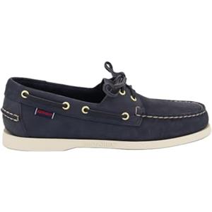 Sebago Docksides Portland Mocassino da Barca Uomo Blue Universe Nubuck
