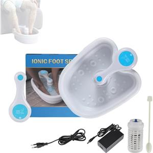 Kouamor Pediluvio ionico, Pediluvio Ionic Detox, Kit completo per bagno di elettrolisi dei piedi, Macchina per la pulizia della spa per i piedi portatile (New)
