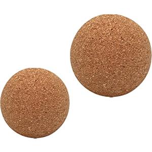 SheerFaring 2 Pezzi Cork Massage Ball Palla Rilascio Miofasciale Foam Roller Massaggio Tessuto Profondo Funzione Auto Pulizia Adatto per Stretching Corpo, 5 cm 8 cm