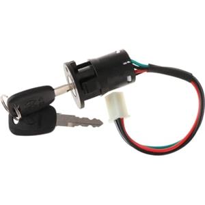 Wswqop Interruttore di Accensione, Blocco Chiave, Interruttore di Avviamento, Cilindro di Bloccaggio Multifunzione Ad Alte Prestazioni per Golf, 4 Cavi