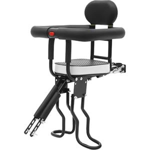 EGBNSY Seggiolino Bici Anteriore, Seggiolino Bici Posteriore, Seggiolino Bici Posteriore 15 36 kg, Carico Max 80kg, Sedile e Pedale Regolabile, Porta Bambini Bicicletta per Bici Elettriche e da Donna