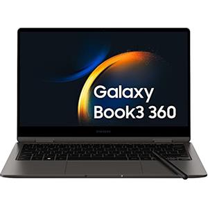 Samsung Galaxy Book3 360 Laptop, 13.3 Super AMOLED, S Pen, Intel EVO, Intel Core i5-1340P 13th gen, 8GB RAM, 512GB SSD, Windows 11 Home, Graphite