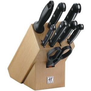 ZWILLING Twin Gourmet Blocco Portacoltelli, Acciaio inossidabile, 9 pezzi