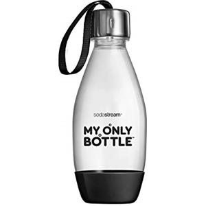 sodastream Mob - 1 bottiglie d'acqua lavabili in lavastoviglie, capacità 0,5 L, bottiglie per la gasatura compatibili con Gaia, Terra, Art ed Enso, ecologiche, colore nero.