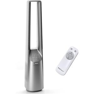 Pro Breeze Ventilatore a torre senza pale - Ventilatore a colonna silenzioso, 101 cm con 6 velocità, oscillazione a 60° Argento