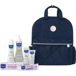 LAB.EXPANSCIENCE ITALIA Srl Mustela Zaino Borsa 2024 1 Mustela Detergente Delicato 200 Ml + 1 Pasta Cambio 50 Ml + 1 Fluido S/R 300 Ml + 1 Hydra Bebe' Crema Viso 40 Ml