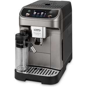 De'Longhi Magnifica Plus ECAM320.70.SB, Macchina Caffè Automatica, Sistema LatteCrema Hot per Cappuccino Automatico, Display a Colori Full-touch, Funzione Extra Shot, Funzione x2, Nero Titanio
