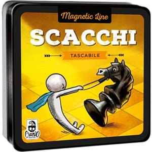 Cranio Creations - Magnetic Line, Scacchi - Un Grande Classico In Versione Tascabile E Magnetica - 2 Giocatori - 20 Minuti - Gioco per Famiglie e Amici - Età 10+ - Edizione in Lingua Italiana