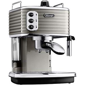 De'Longhi Scultura ECZ351.BG Macchina da Caffè Espresso Manuale e Cappuccino, Caffè in Polvere o in Cialde E.S.E., 1100 W, Beige
