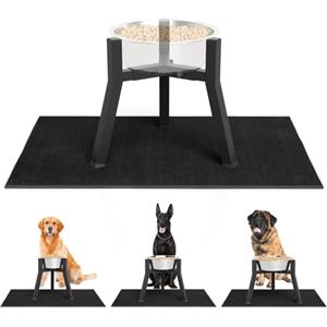ADENGL Supporto rialzato per ciotole per cani di medie e grandi dimensioni con tappetino, larghezza regolabile da 17,3 a 27 cm, supporto rialzato forte per cibo per cani (ciotola non inclusa)