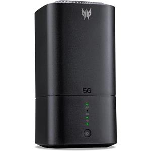 Acer Predator Connect X5 5G Router Wifi con Sim 5G, Router Wifi 6 Dual Band, Processore MediaTek T750, Porta WAN/LAN 2.5GbE, 2 Porte LAN 1 GbE, 2 x Antenna Esterna per 5G NR, NanoSim, USB 3.0 Type A