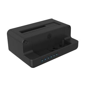 ICY BOX Docking Station per HDD/M.2 NVMe SSD, USB 3.2 Gen 2 (10 Gbit/s), stazione di clonazione HDD e unità (SATA 2.5/3.5" e M.2 NVMe), adattatore, IB-2914MSCL-C31