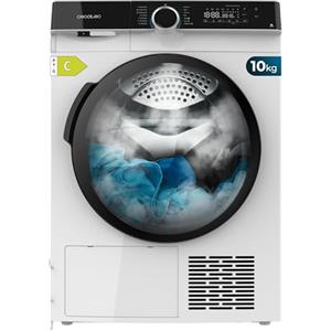 Cecotec Asciugatrice Pompa di Calore 10 Kg Bolero Dresscode Dry 10505 Inverter. Classe Equivalente A+++, 14 programmi, Funzioni come UV Care, Stiratura Facile, Certificazione Woolmark, Bianca