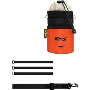 YueShengYCHUANG Portabicchiere per Bicicletta, Portaborraccia, Universale, Staccabile, con Scomparto per Telefono, Grande capacità, Borsa da Manubrio per Bicicletta, Cachi Arancione