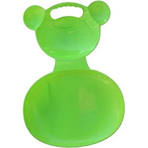 PETSOLA Slittino Da Neve per Adulti E Bambini, Tavola Da Slittino, Maniglia Leggera, Pareti Spesse, Materiale PP Resistente, Adatto per Scivolare Su, Verde