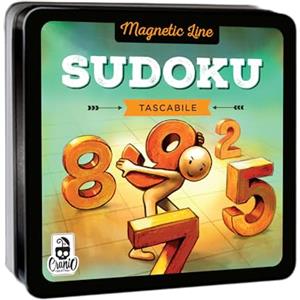 Cranio Creations - Magnetic Line, Sudoku - Un Grande Classico In Versione Tascabile E Magnetica - Gioco Solitario - 5 Minuti - Gioco per Famiglie e Amici - Età 8+ - Edizione in Lingua Italiana