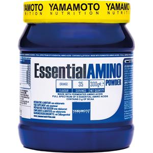YAMAMOTO NUTRITION Essential Amino Powder 300 gr - Integratore di Aminoacidi Essenziali EAA e BCAA 2:1:1, Gusto Arancia