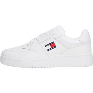 Tommy Jeans Uomo Sneakers Basketball Sportive, Bianco (White), 45