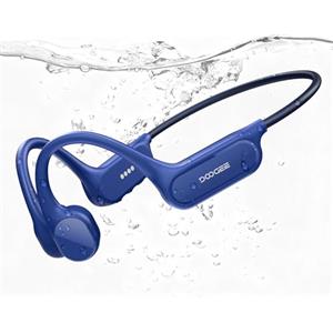 Luzglo Cuffie a Conduzione Ossea,10 Ore di Autonomia,IP68 Cuffie Sport Running Inalámbrico Bluetooth 5.4 con Auricolari Aperti e Doppia Modalità MP3 da 32GB per Ciclismo, Nuoto Sott'acqua, Fitness,Blu